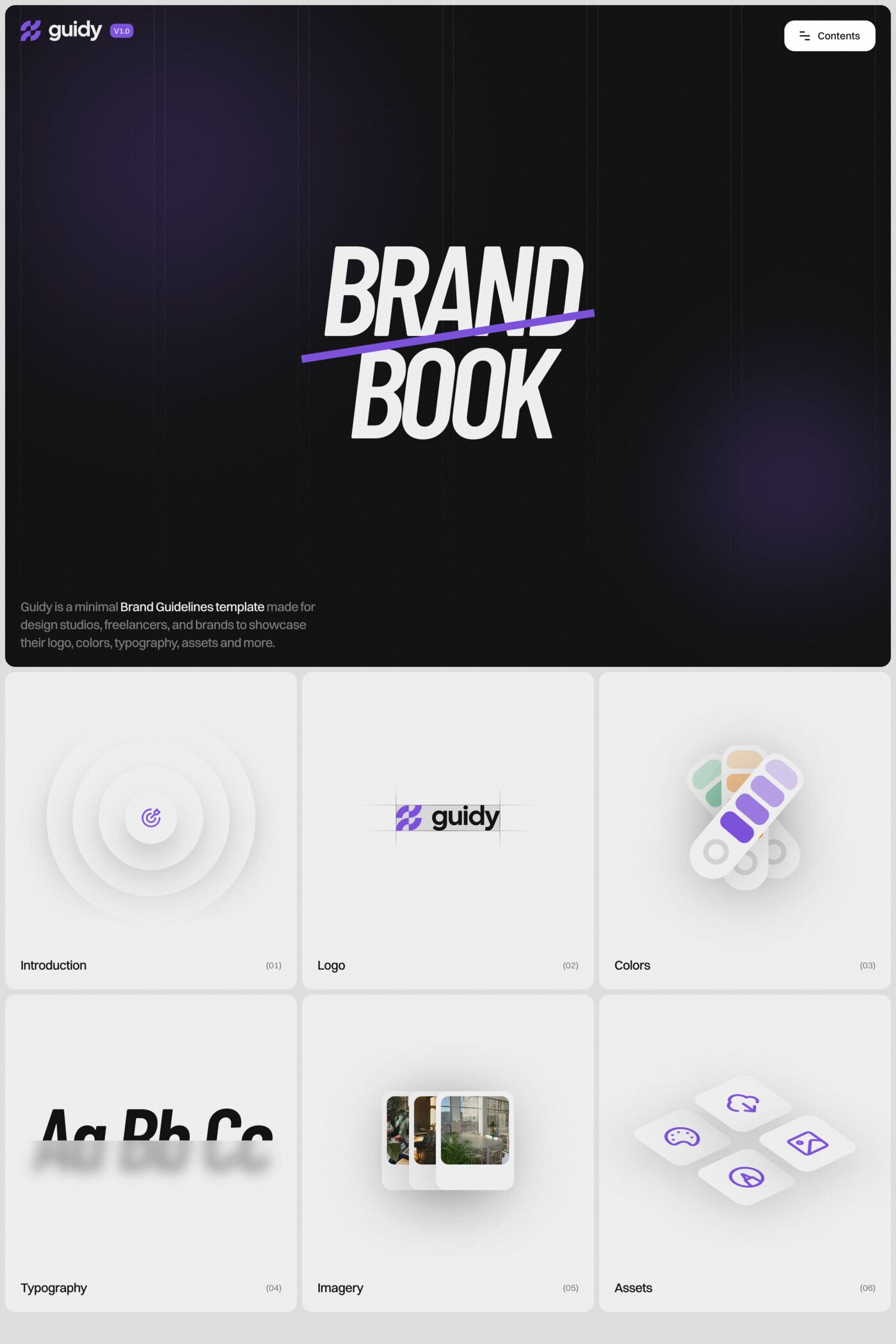 Guidy template screenshot