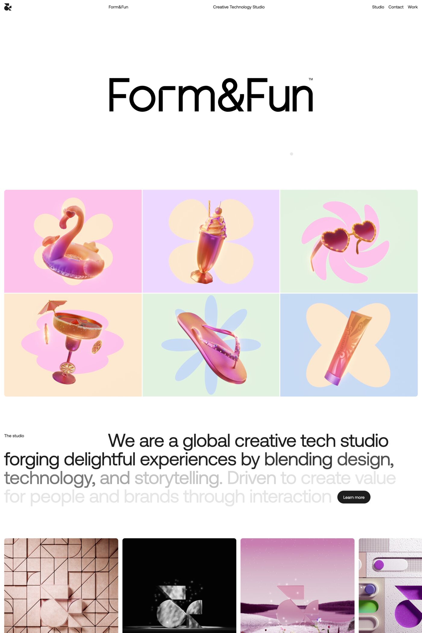 Form&Fun  website screenshot
