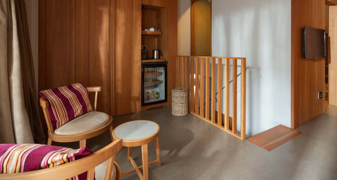 Eden Hotel - Luxury ski hotel gallery image 9 showing alpine architecture, interior design, or mountain views