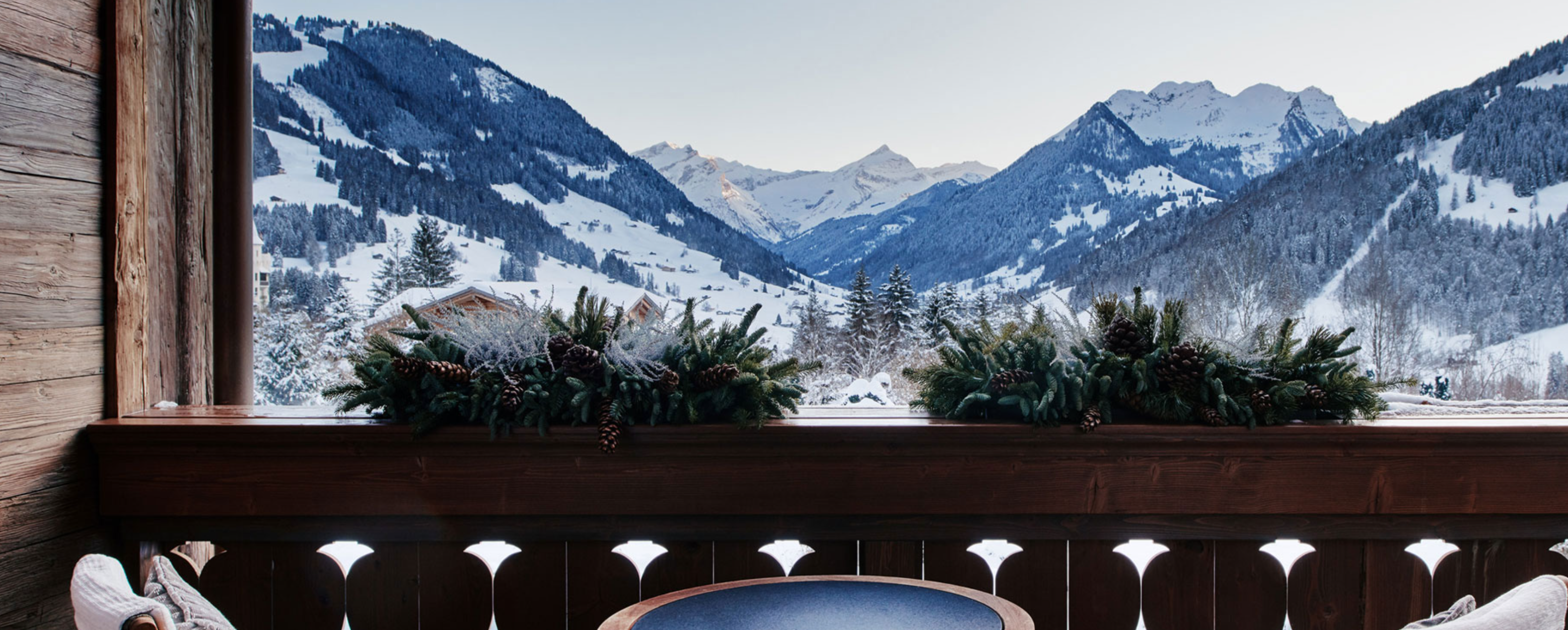 The Alpina Gstaad - Luxury ski hotel gallery image 3 showing alpine architecture, interior design, or mountain views
