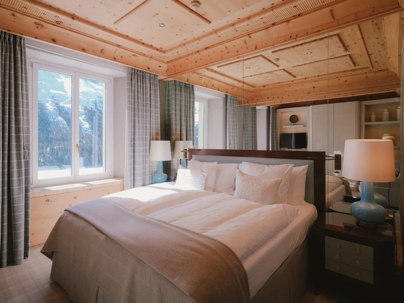 Kulm Hotel St. Moritz - Luxury ski hotel gallery image 9 showing alpine architecture, interior design, or mountain views