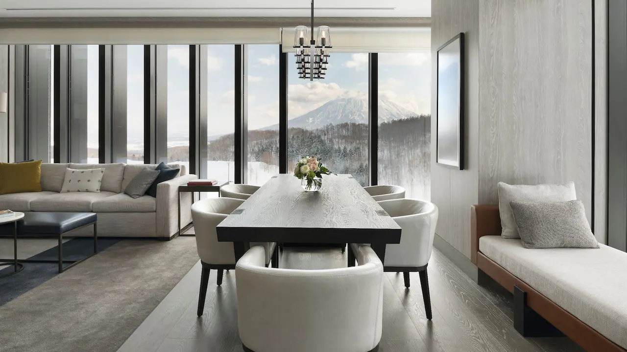 Park Hyatt Niseko Hanazono - Luxury ski hotel gallery image 21 showing alpine architecture, interior design, or mountain views