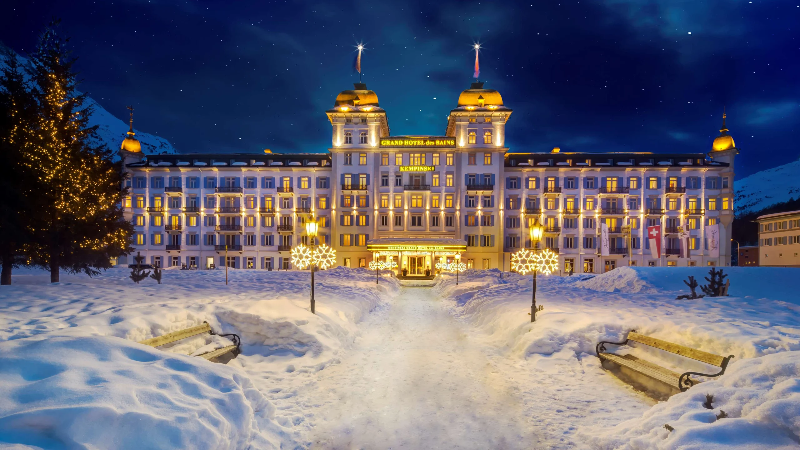 Kempinski Grand Hotel des Bains - 5-star luxury ski hotel in St. Moritz, Switzerland, Switzerland near Corviglia Ski Resort
