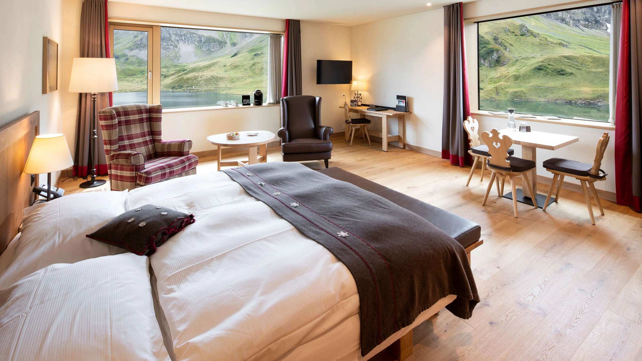 Frutt Mountain Resort - Luxury ski hotel gallery image 18 showing alpine architecture, interior design, or mountain views