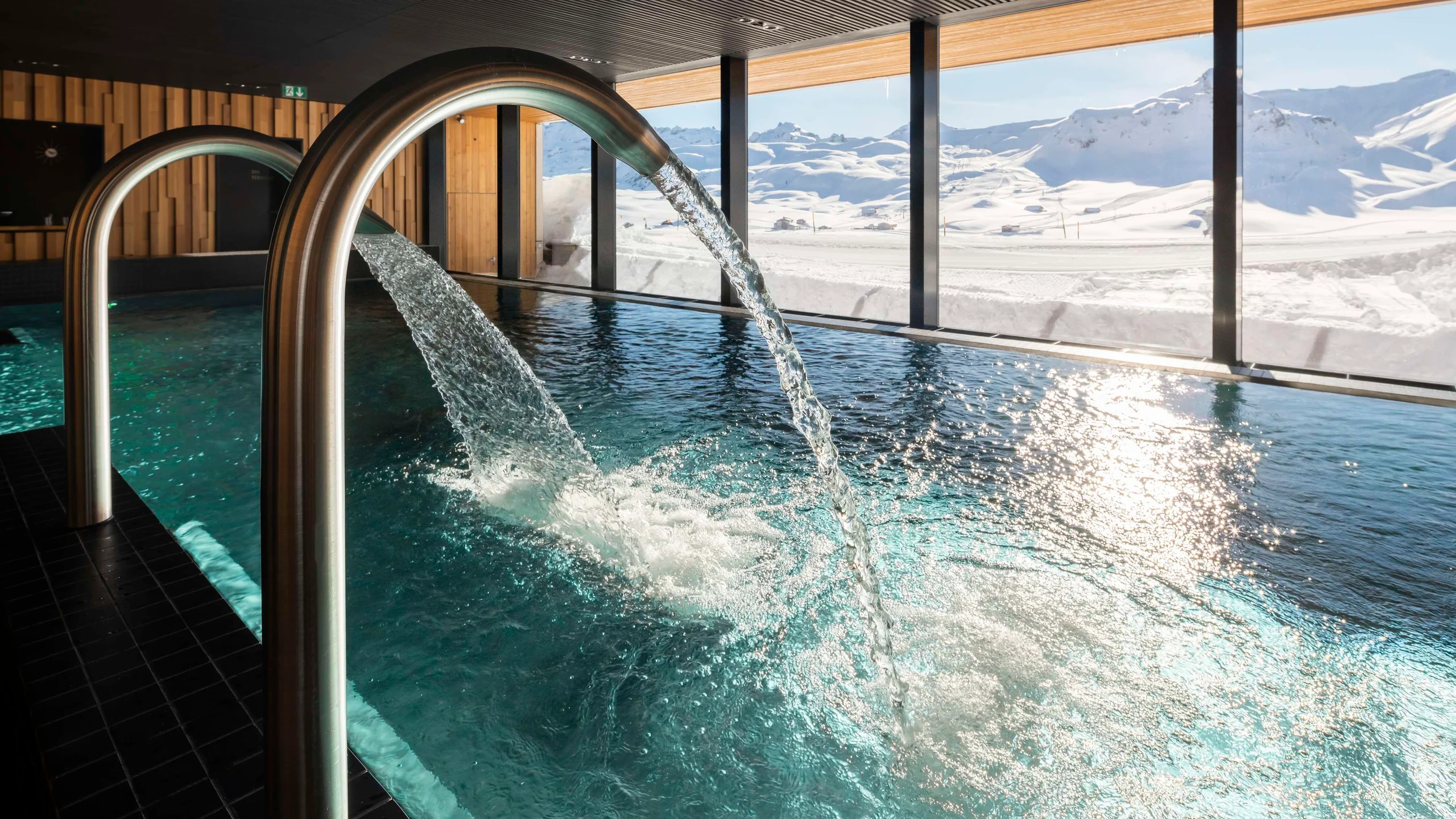 Frutt Mountain Resort - Luxury ski hotel gallery image 4 showing alpine architecture, interior design, or mountain views