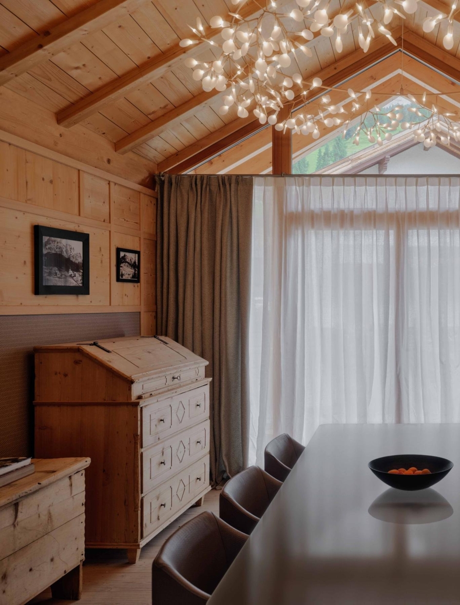 Aman Rosa Alpina - Luxury ski hotel gallery image 6 showing alpine architecture, interior design, or mountain views