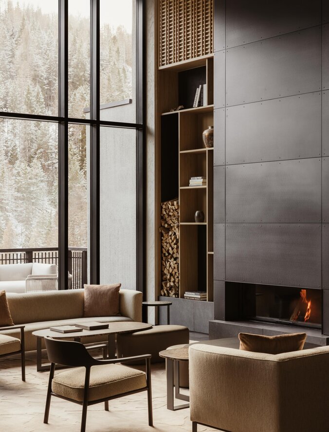 Aman Rosa Alpina - Luxury ski hotel gallery image 10 showing alpine architecture, interior design, or mountain views