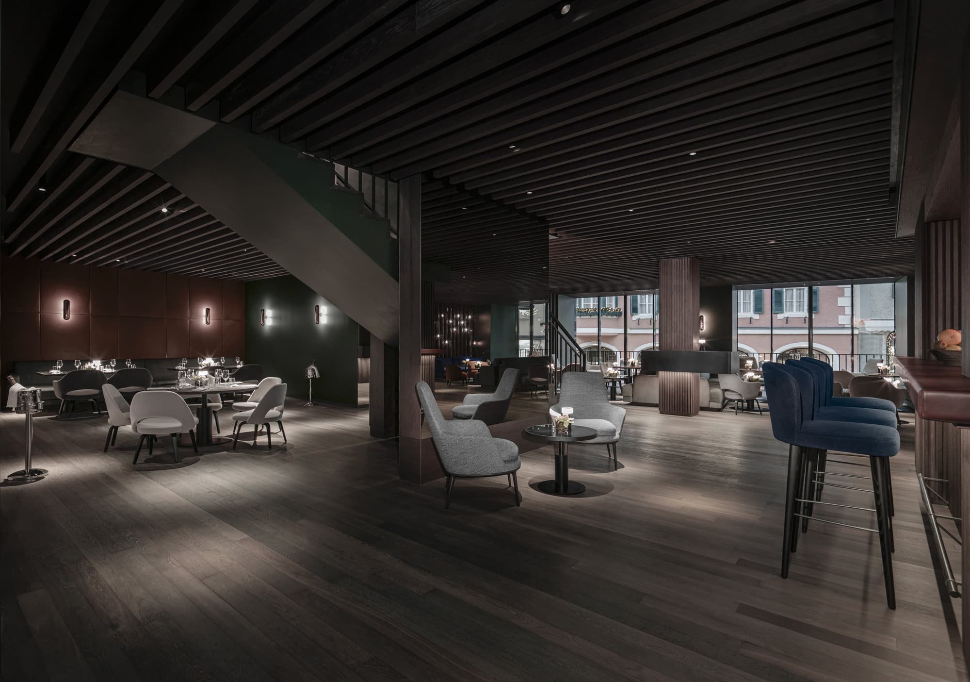 Hotel Weisses Roessl - Luxury ski hotel gallery image 2 showing alpine architecture, interior design, or mountain views