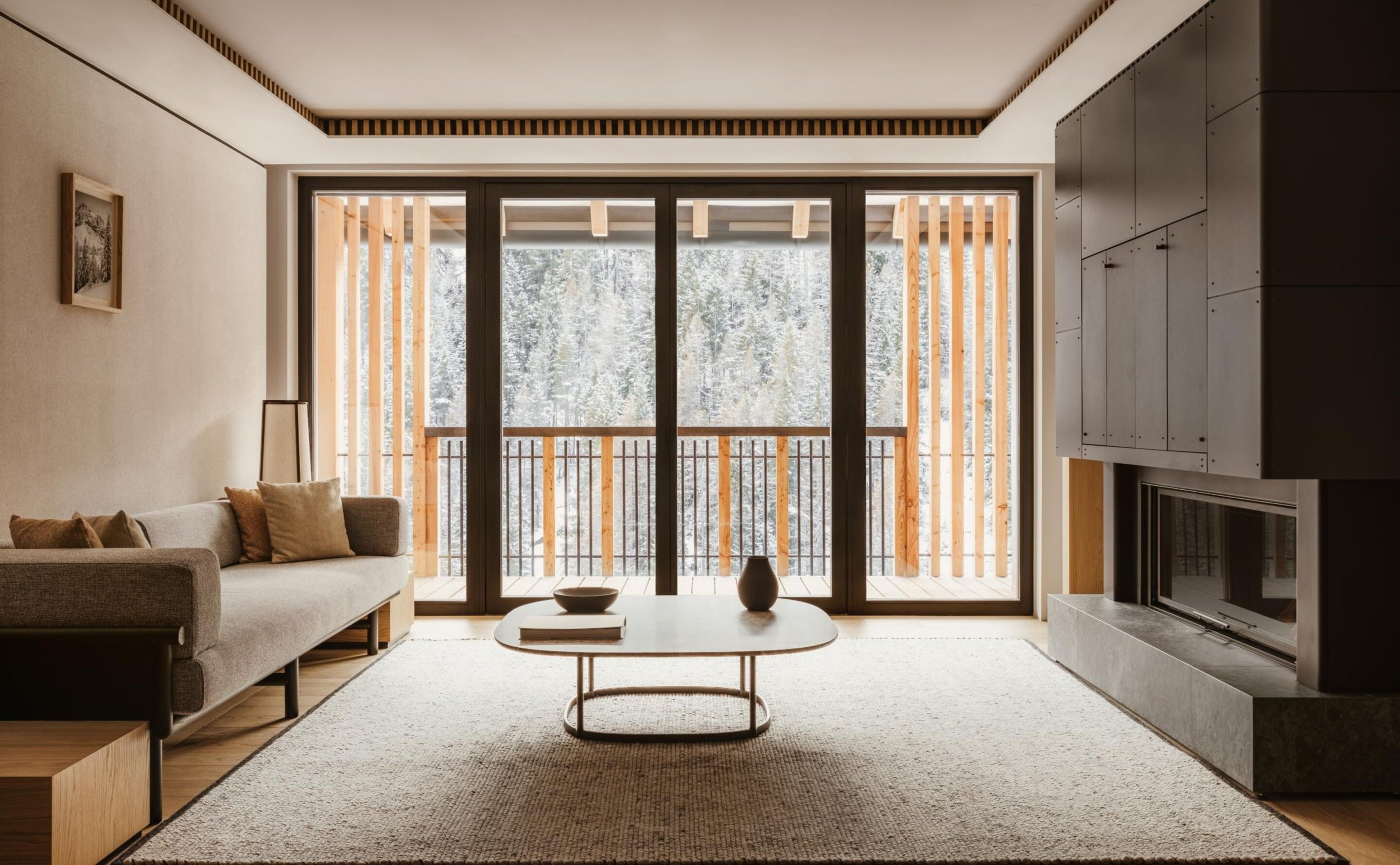 Aman Rosa Alpina - Luxury ski hotel gallery image 7 showing alpine architecture, interior design, or mountain views