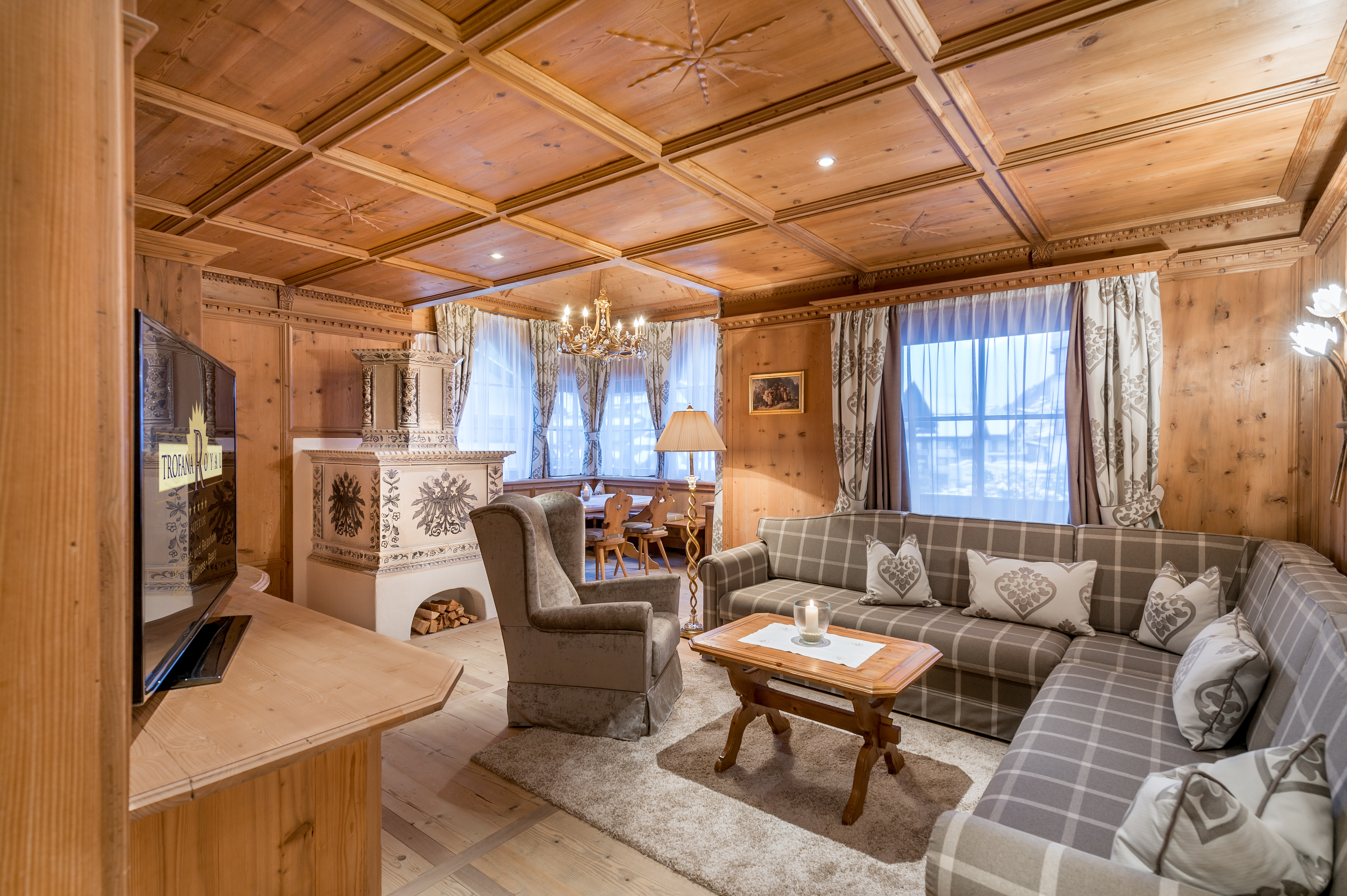 Hotel Trofana Royal Resort - Luxury ski hotel gallery image 14 showing alpine architecture, interior design, or mountain views