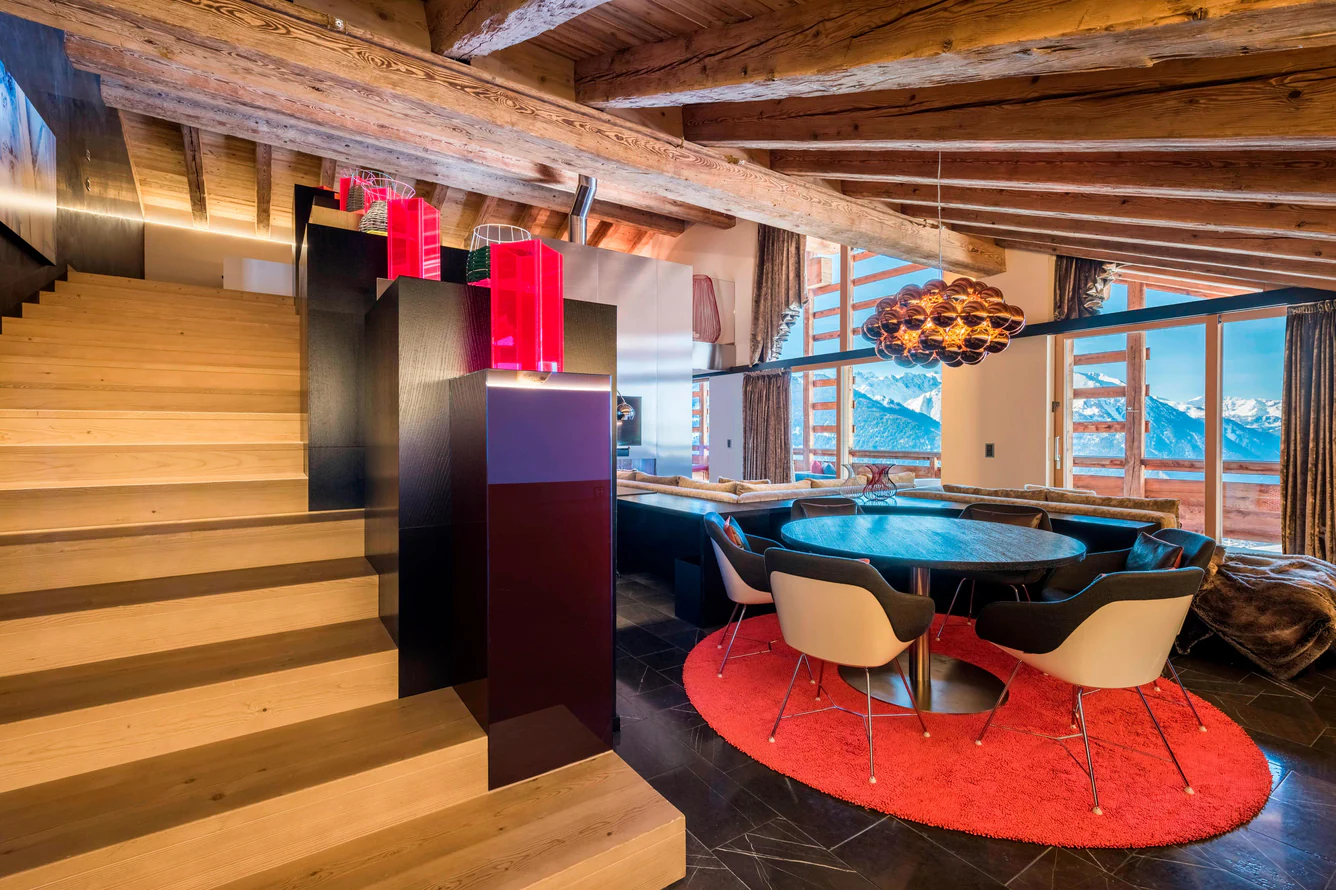 W Verbier - Luxury ski hotel gallery image 14 showing alpine architecture, interior design, or mountain views