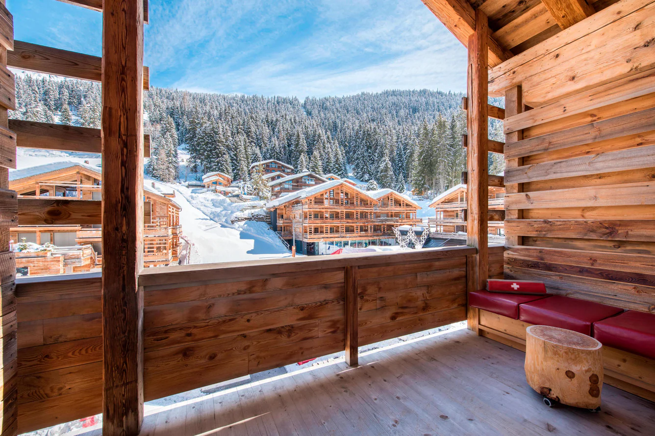 W Verbier - Luxury ski hotel gallery image 9 showing alpine architecture, interior design, or mountain views