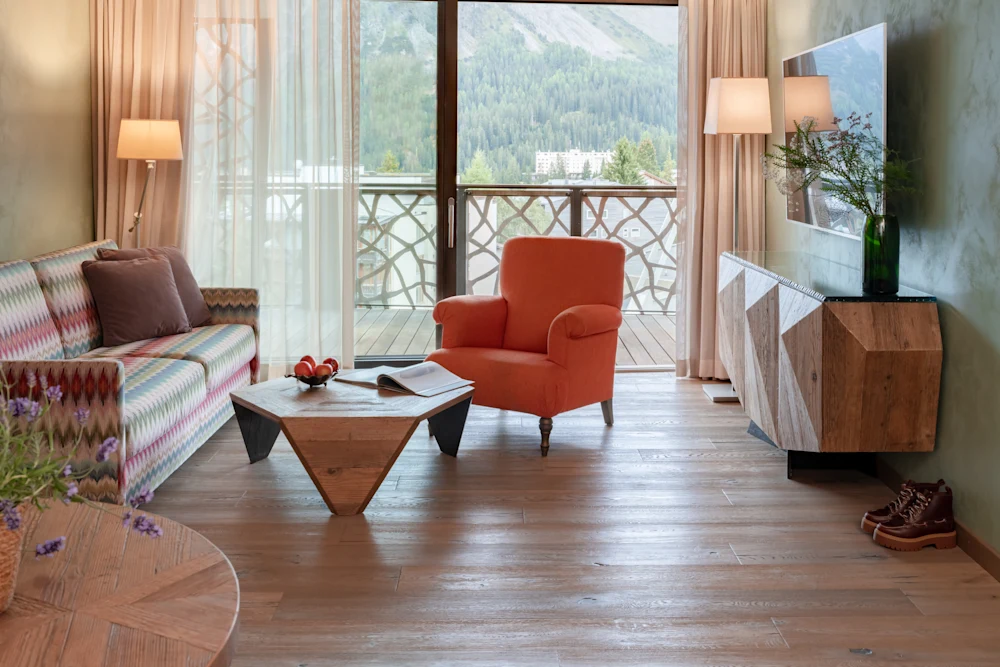Valsana Hotel & Appartements - Luxury ski hotel gallery image 19 showing alpine architecture, interior design, or mountain views
