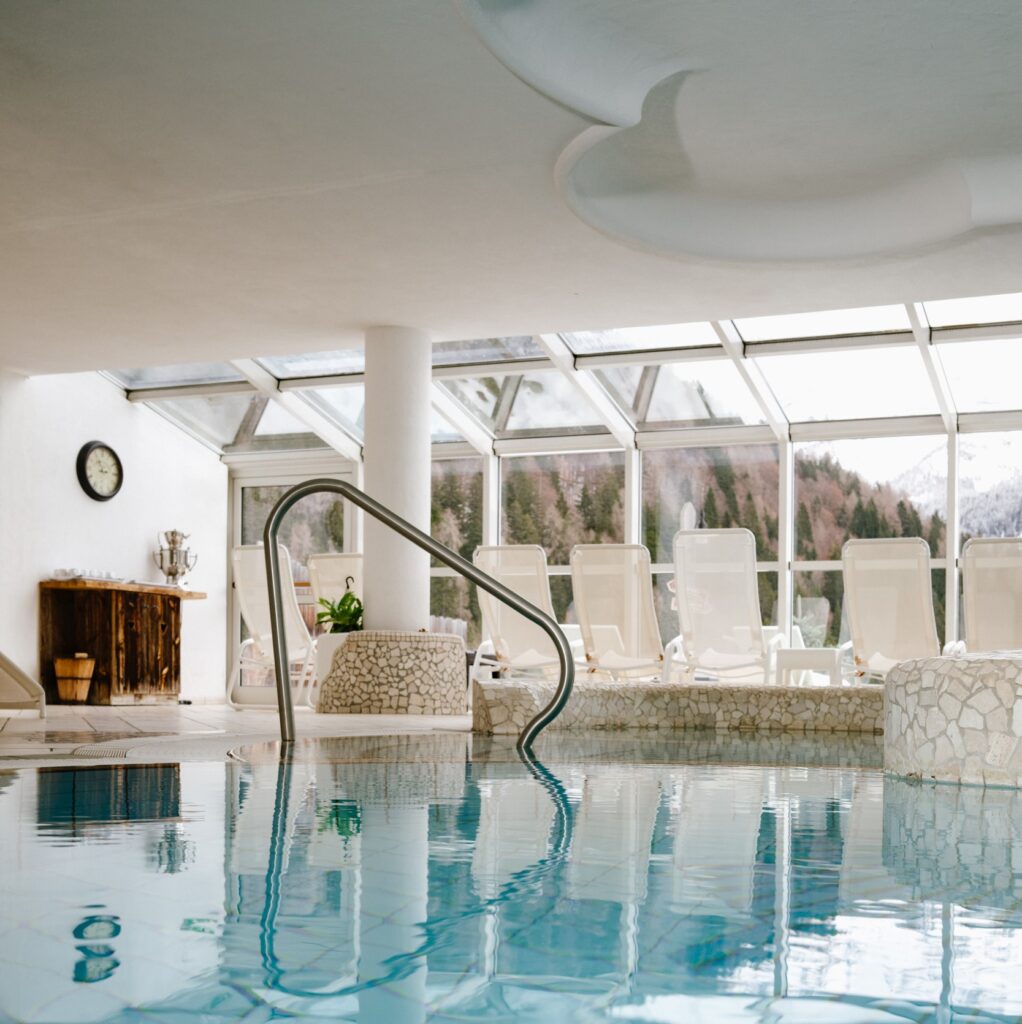 Biohotel Hermitage - Luxury ski hotel gallery image 5 showing alpine architecture, interior design, or mountain views