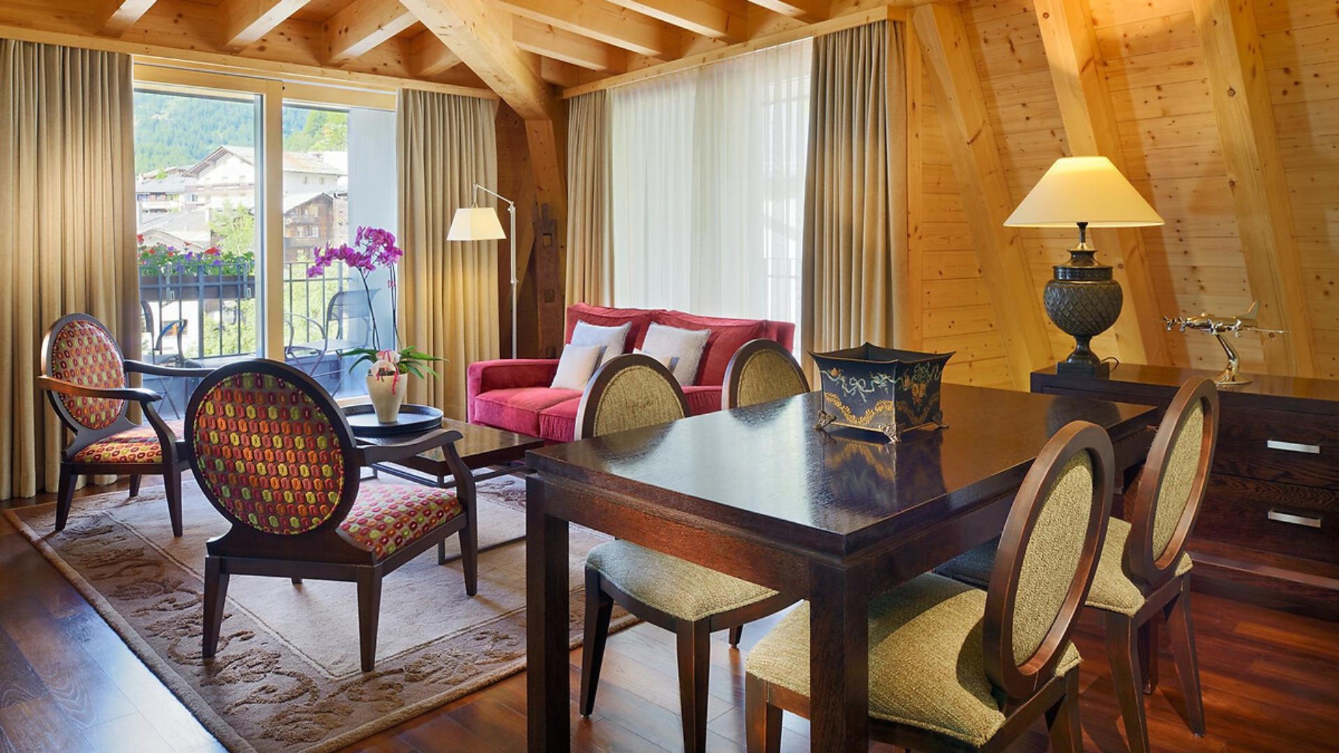 Monte Rosa Boutique Hotel - Luxury ski hotel gallery image 7 showing alpine architecture, interior design, or mountain views