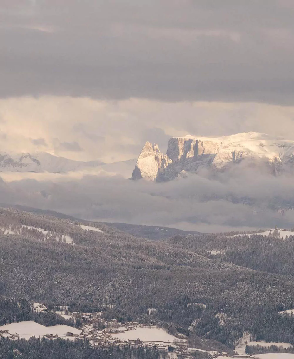 Vigilius Mountain Resort - Luxury ski hotel gallery image 23 showing alpine architecture, interior design, or mountain views
