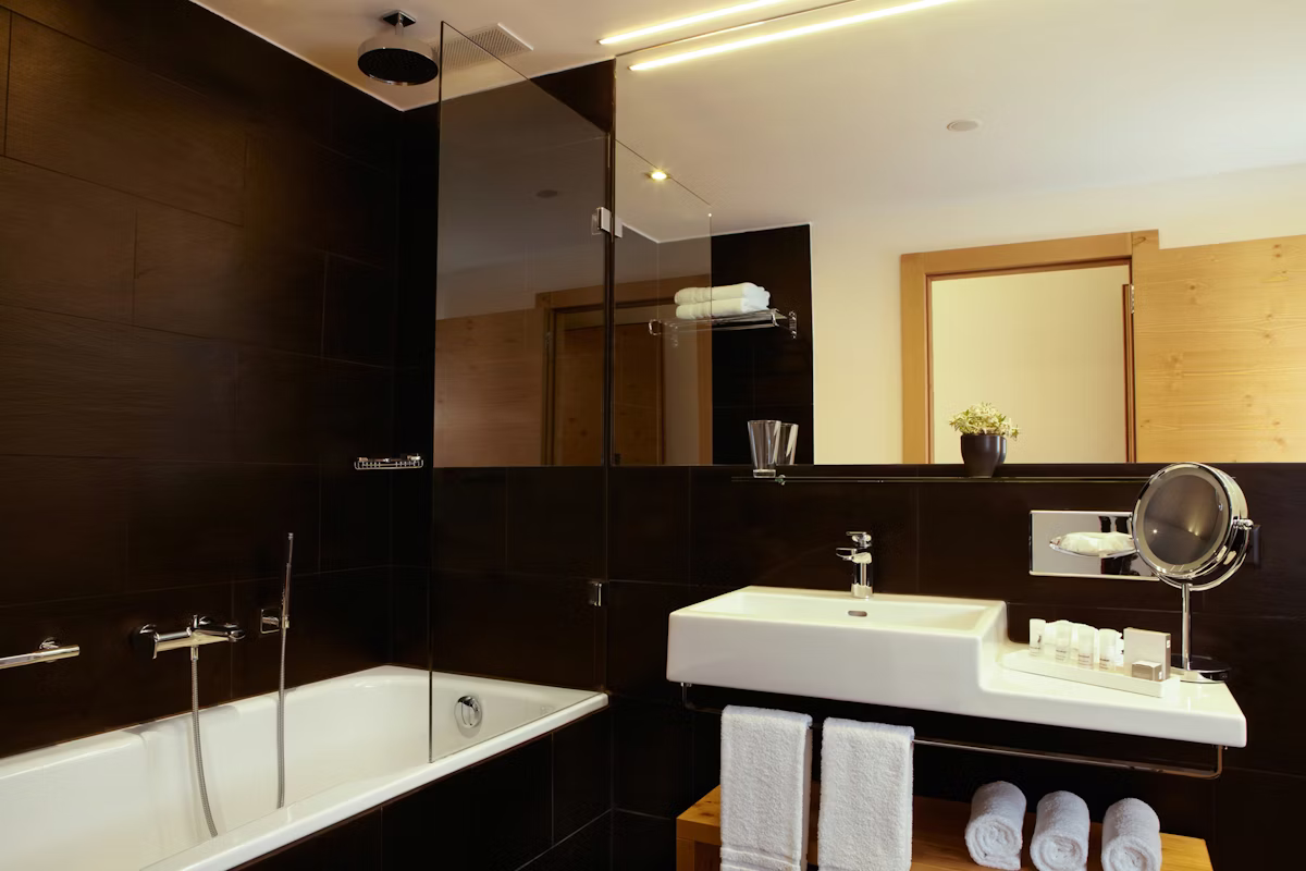 Nira Alpina - Luxury ski hotel gallery image 8 showing alpine architecture, interior design, or mountain views