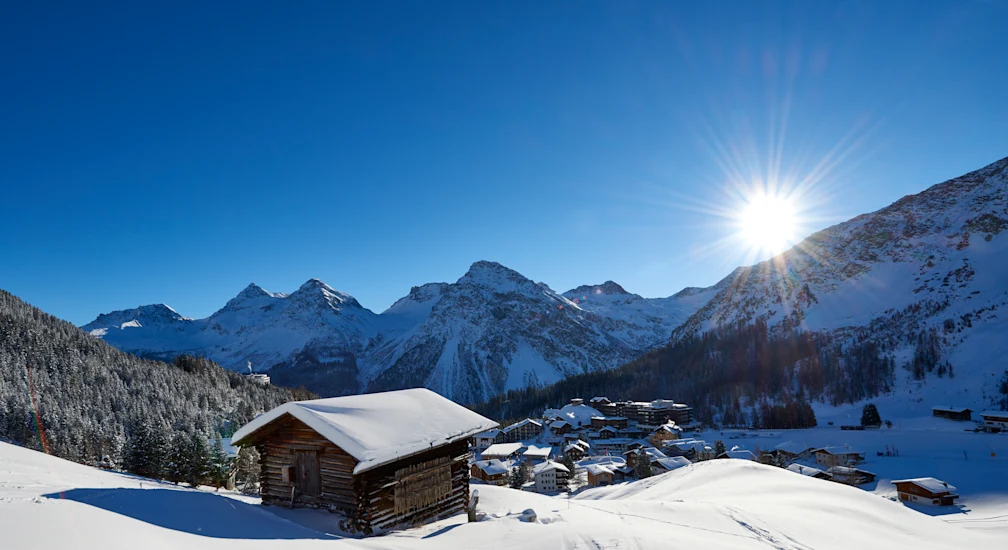 Tschuggen Grand Hotel - Luxury ski hotel gallery image 12 showing alpine architecture, interior design, or mountain views
