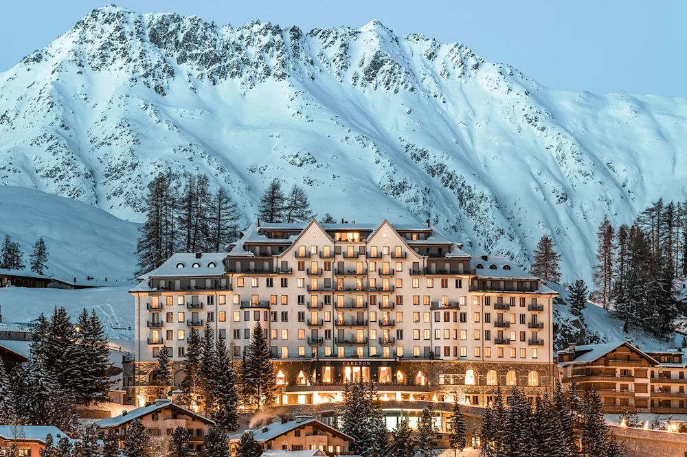 Carlton Hotel St. Moritz - luxury ski hotel in St. Moritz, Switzerland, Switzerland near Corviglia Ski Resort