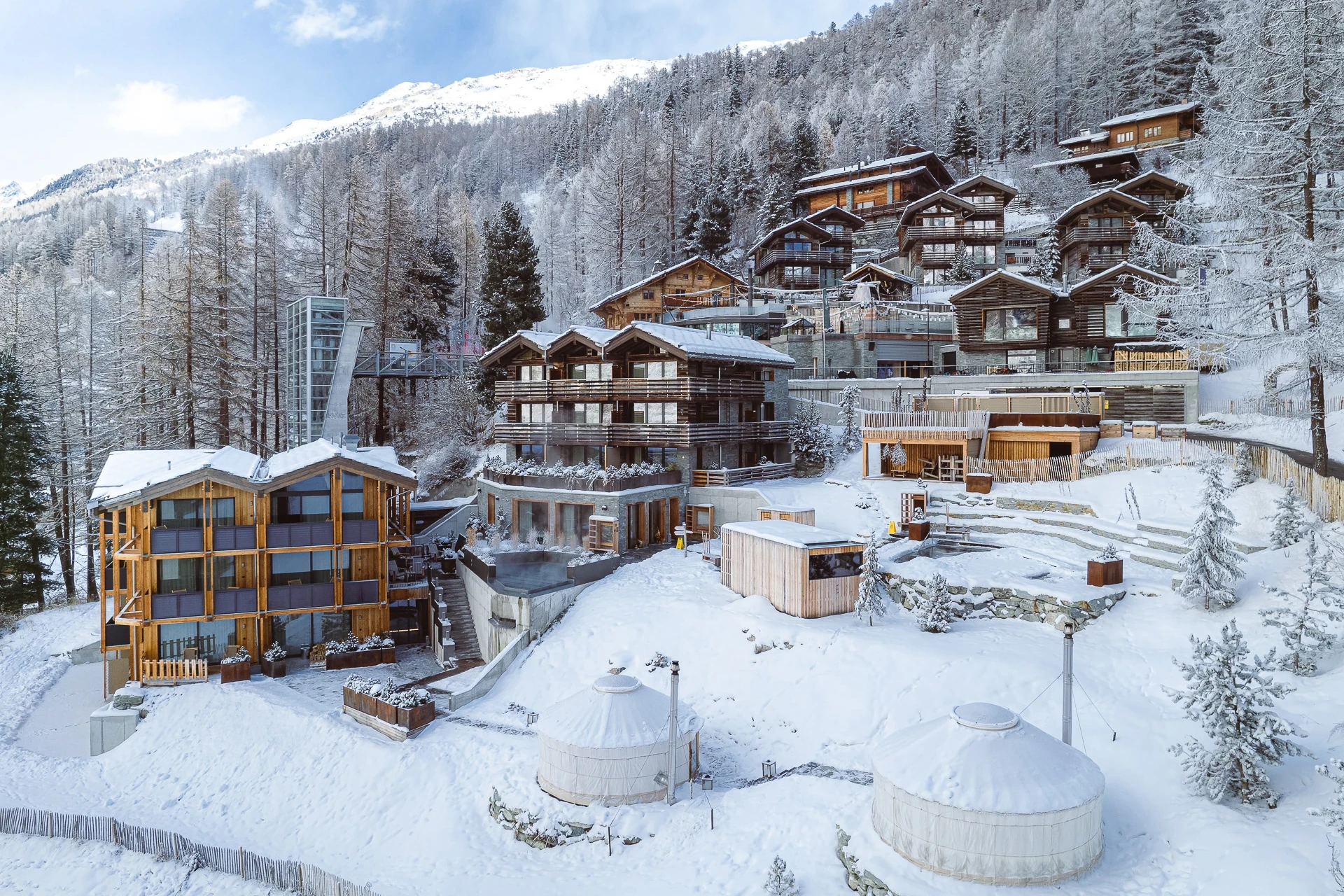 Cervo Mountain Resort - Luxury ski hotel gallery image 10 showing alpine architecture, interior design, or mountain views