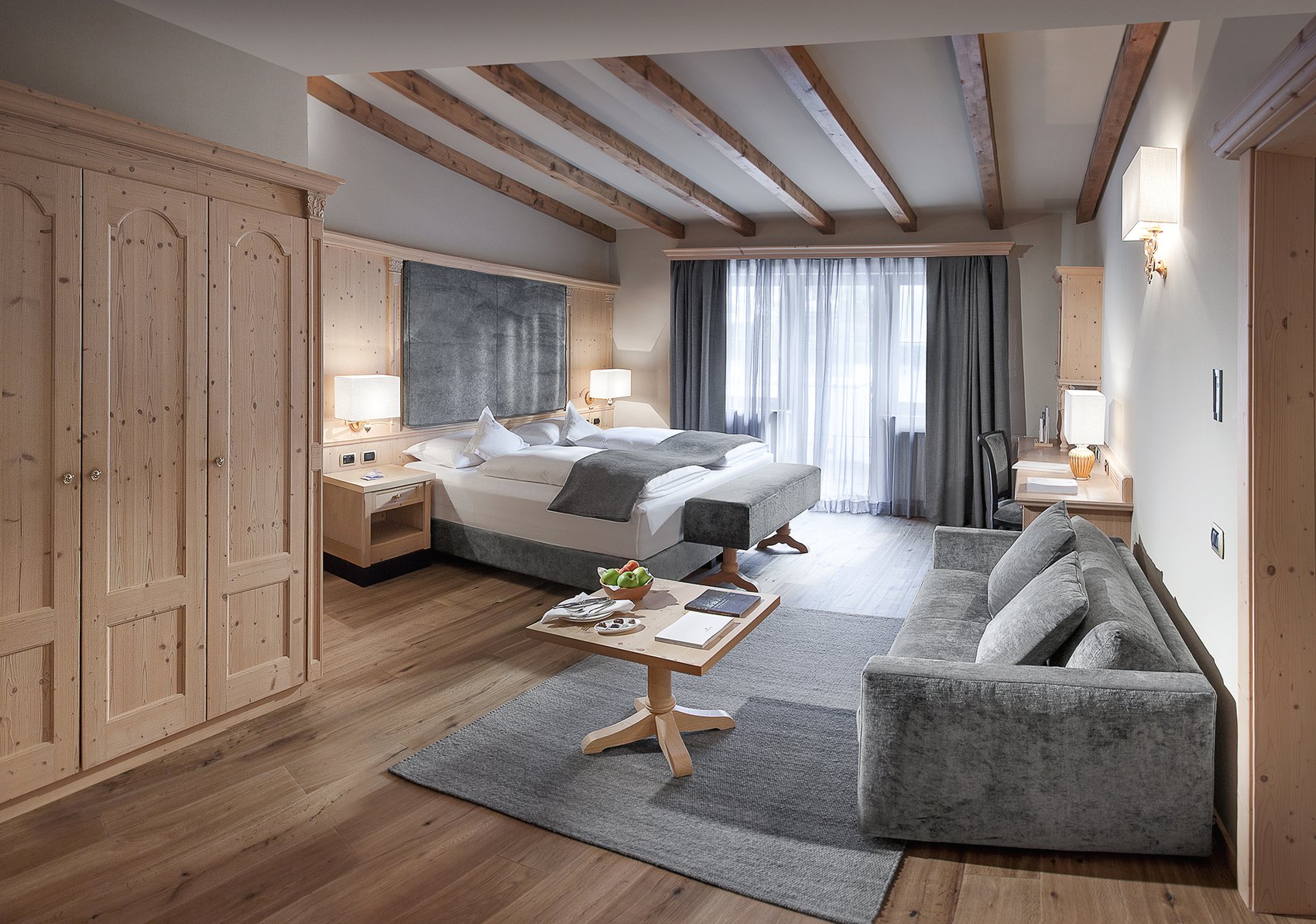 Gardena Grödnerhof Hotel & Spa - Luxury ski hotel gallery image 9 showing alpine architecture, interior design, or mountain views