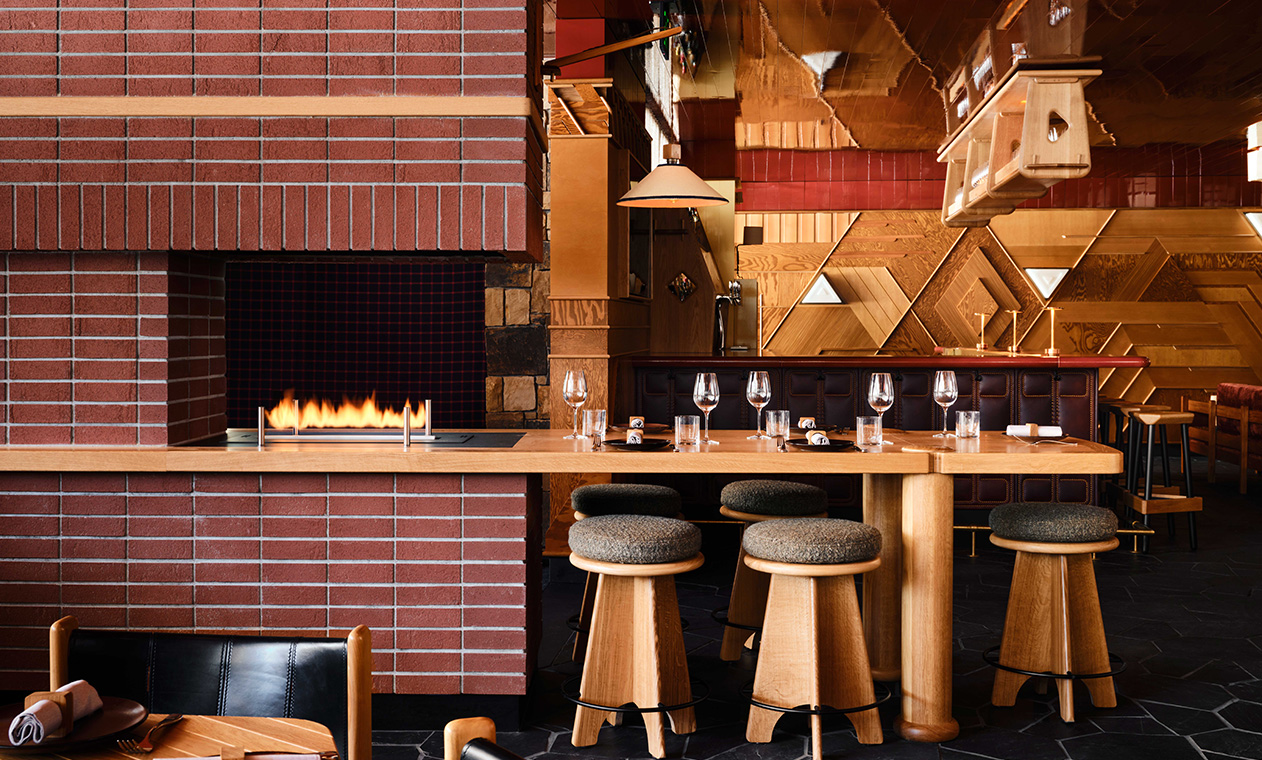 Caldera House - Luxury ski hotel gallery image 11 showing alpine architecture, interior design, or mountain views