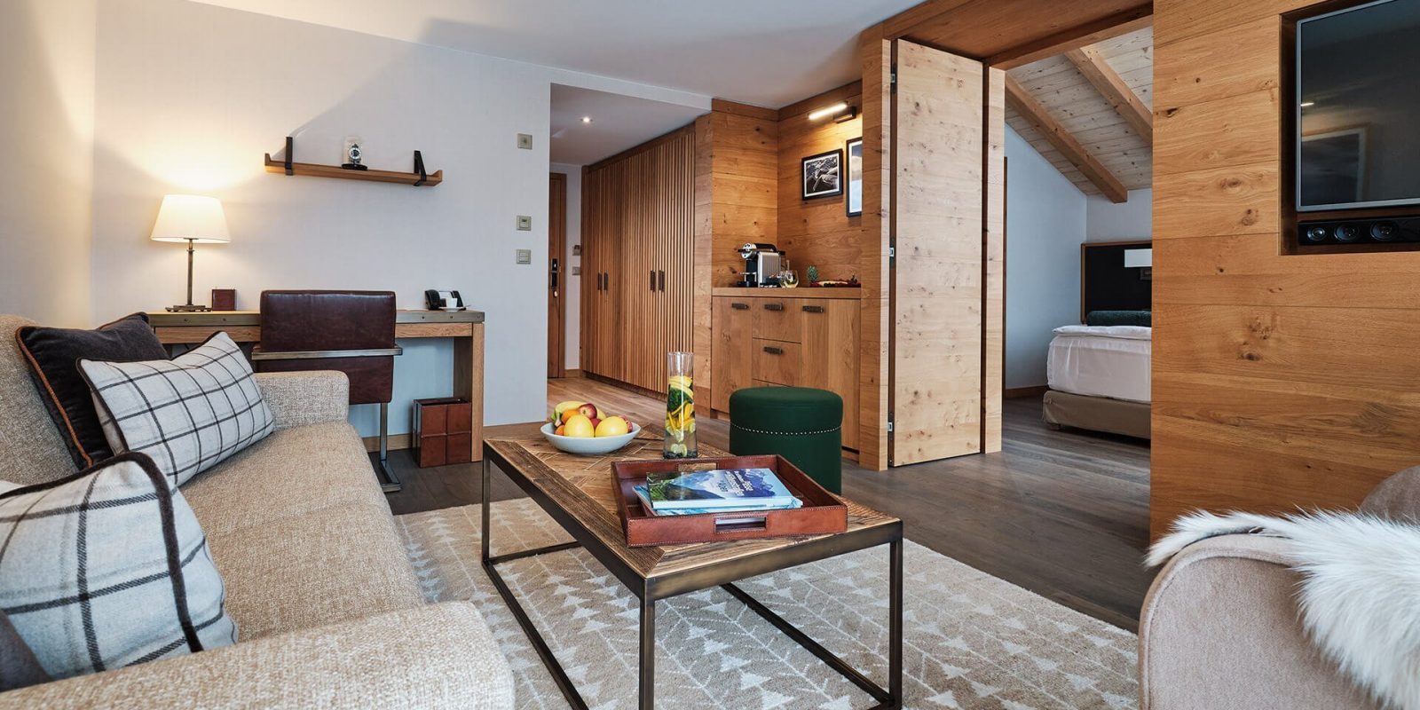 The Capra Hotel - Luxury ski hotel gallery image 7 showing alpine architecture, interior design, or mountain views