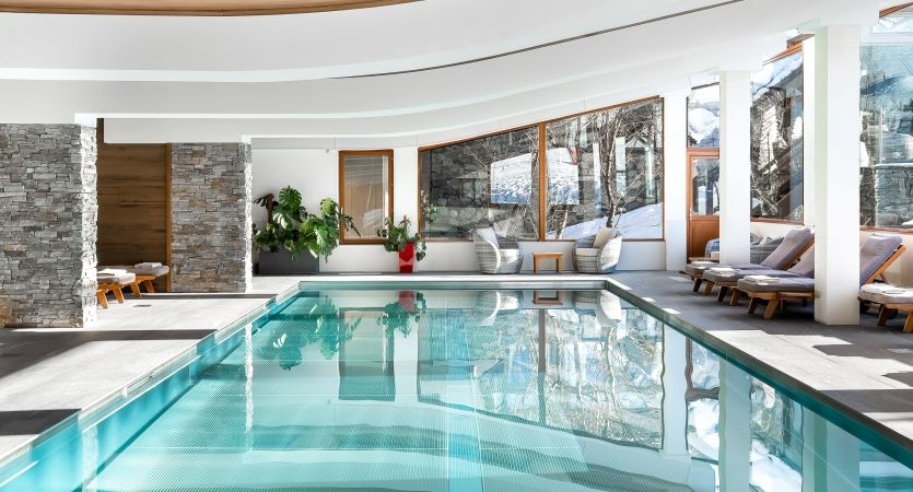 Annapurna - Luxury ski hotel gallery image 12 showing alpine architecture, interior design, or mountain views