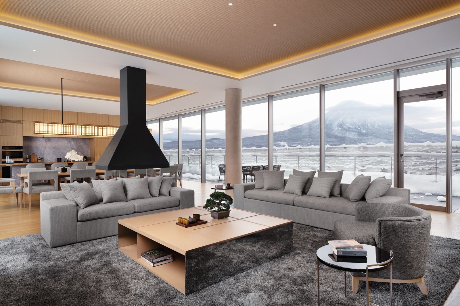 Setsu Niseko - Luxury ski hotel gallery image 6 showing alpine architecture, interior design, or mountain views