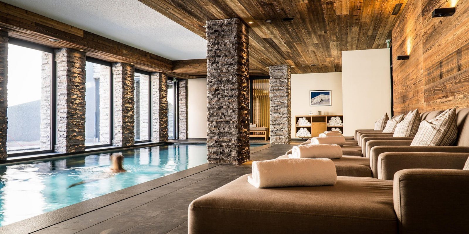 The Capra Hotel - Luxury ski hotel gallery image 18 showing alpine architecture, interior design, or mountain views