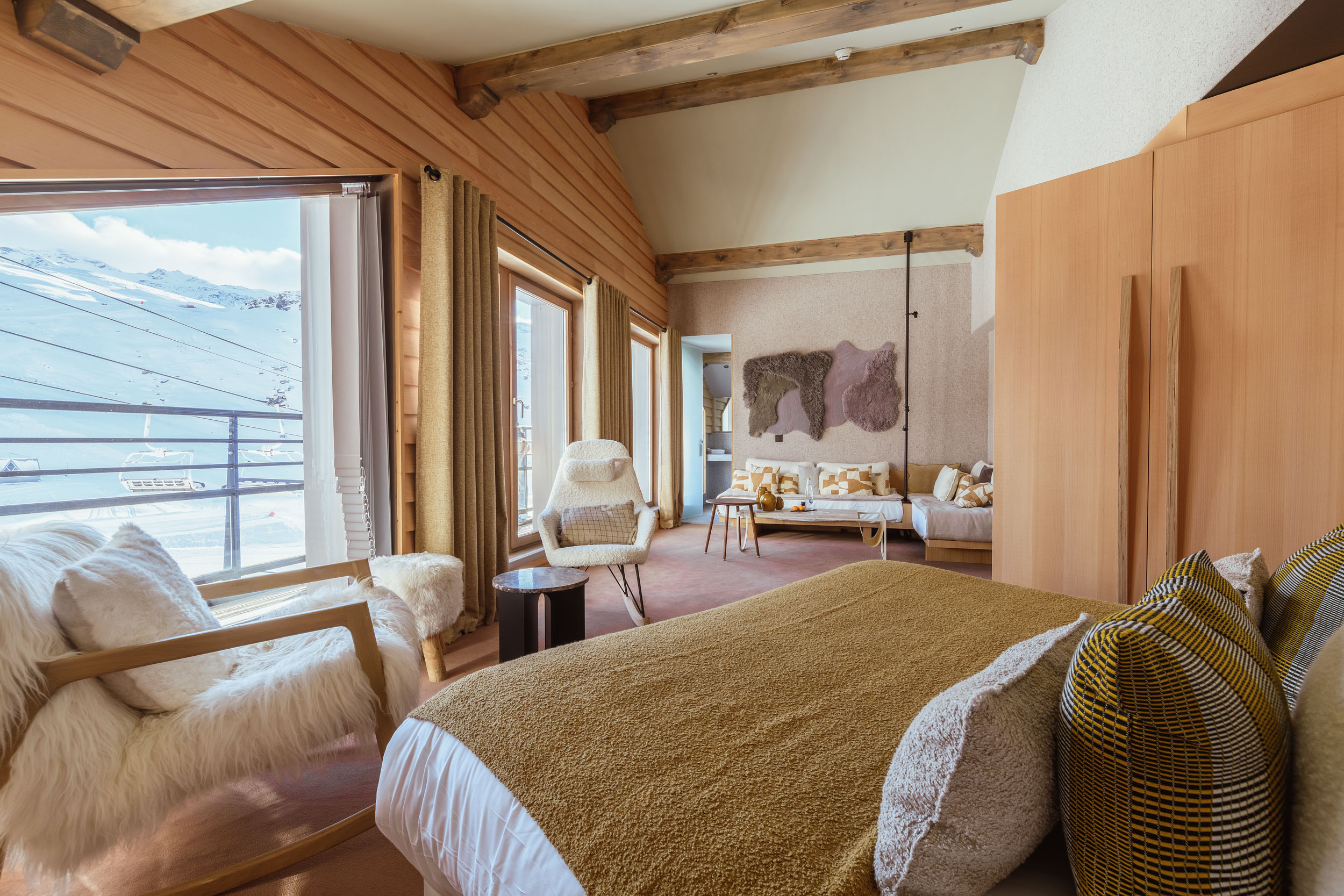 Altapura - Luxury ski hotel gallery image 3 showing alpine architecture, interior design, or mountain views