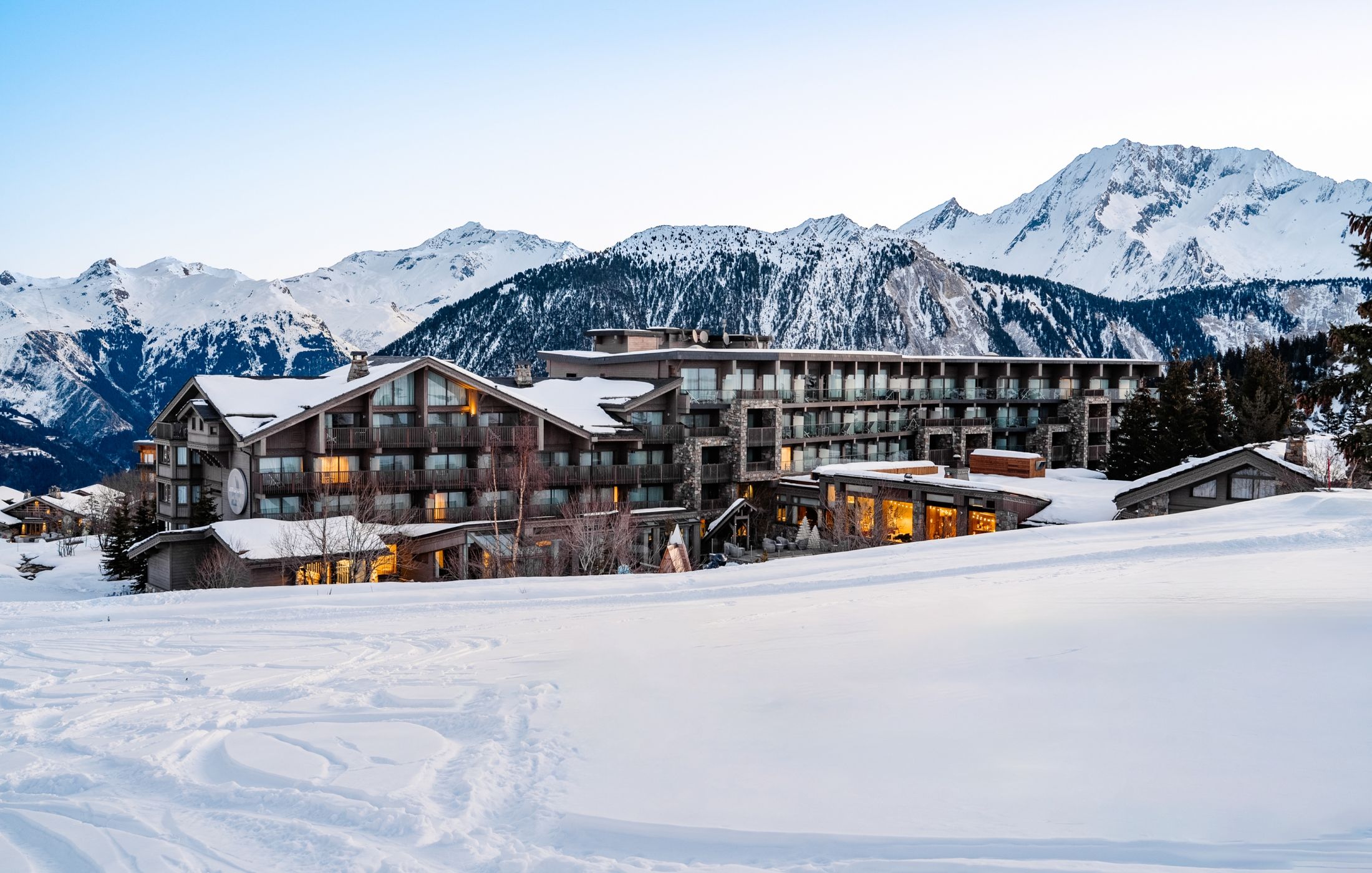 Annapurna - Luxury ski hotel gallery image 16 showing alpine architecture, interior design, or mountain views