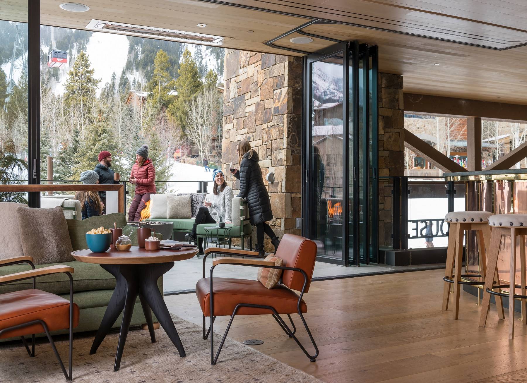 Caldera House - Luxury ski hotel gallery image 25 showing alpine architecture, interior design, or mountain views