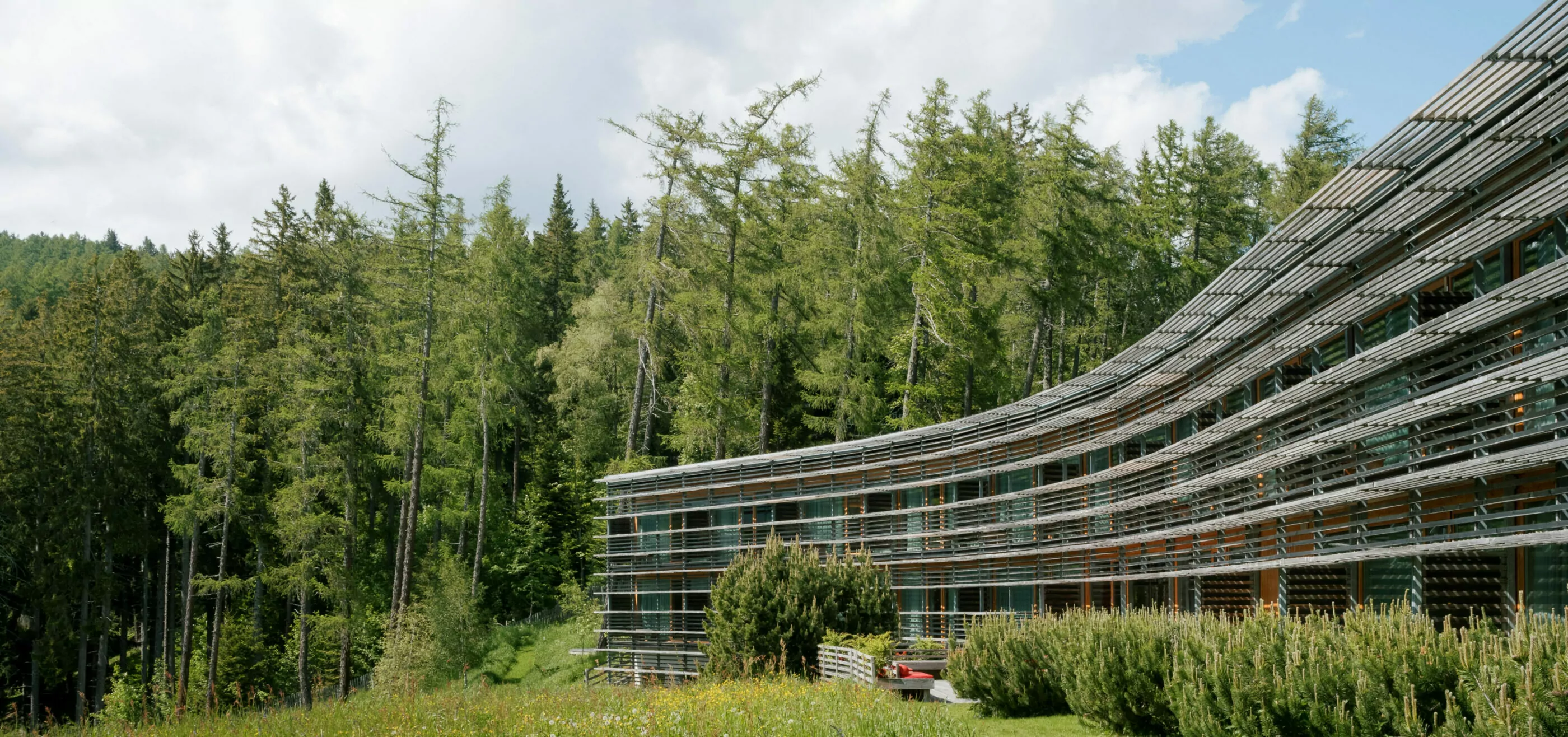 Vigilius Mountain Resort - Luxury ski hotel gallery image 22 showing alpine architecture, interior design, or mountain views