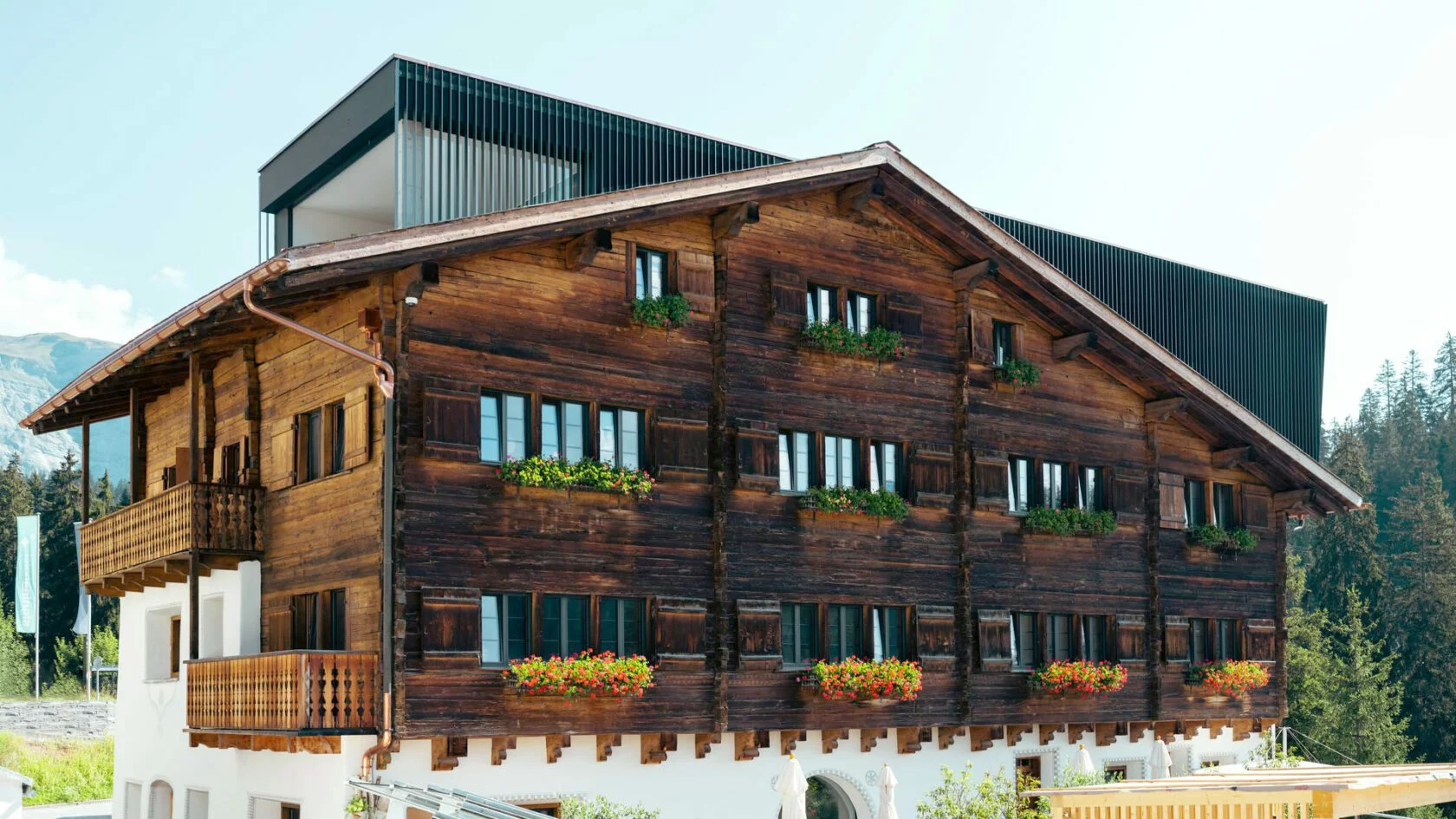 Rocksresort - Luxury ski hotel gallery image 2 showing alpine architecture, interior design, or mountain views