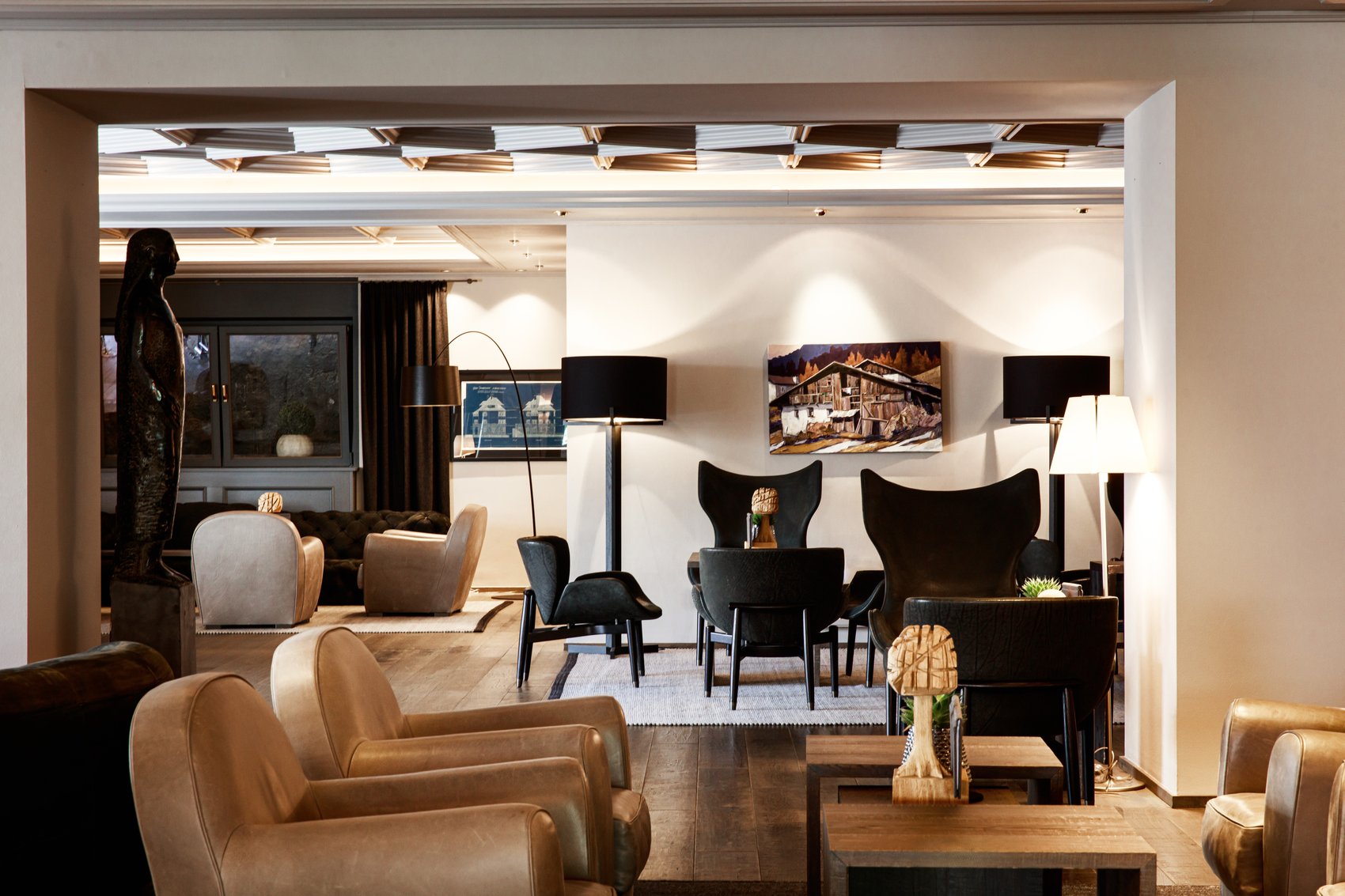 Gardena Grödnerhof Hotel & Spa - Luxury ski hotel gallery image 3 showing alpine architecture, interior design, or mountain views