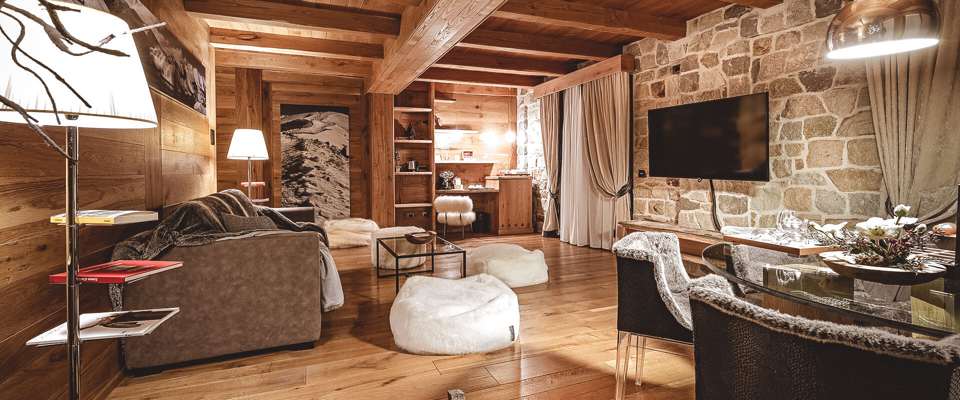 Fiocco di Neve Relais & Spa - Luxury ski hotel gallery image 23 showing alpine architecture, interior design, or mountain views