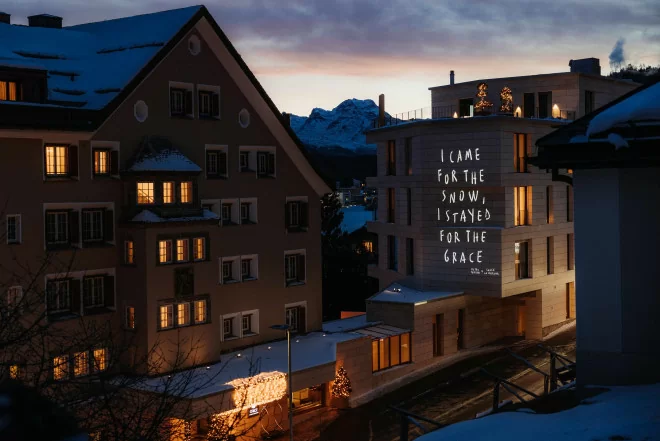 Hotel Grace La Margna St. Moritz - Luxury ski hotel gallery image 8 showing alpine architecture, interior design, or mountain views