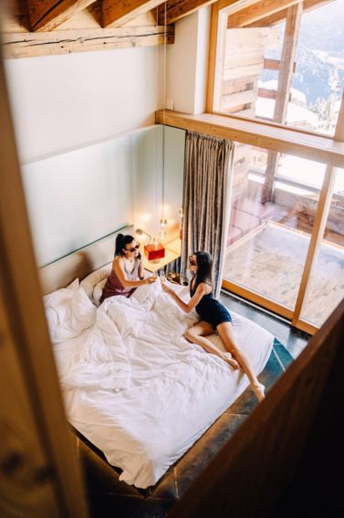 W Verbier - Luxury ski hotel gallery image 36 showing alpine architecture, interior design, or mountain views