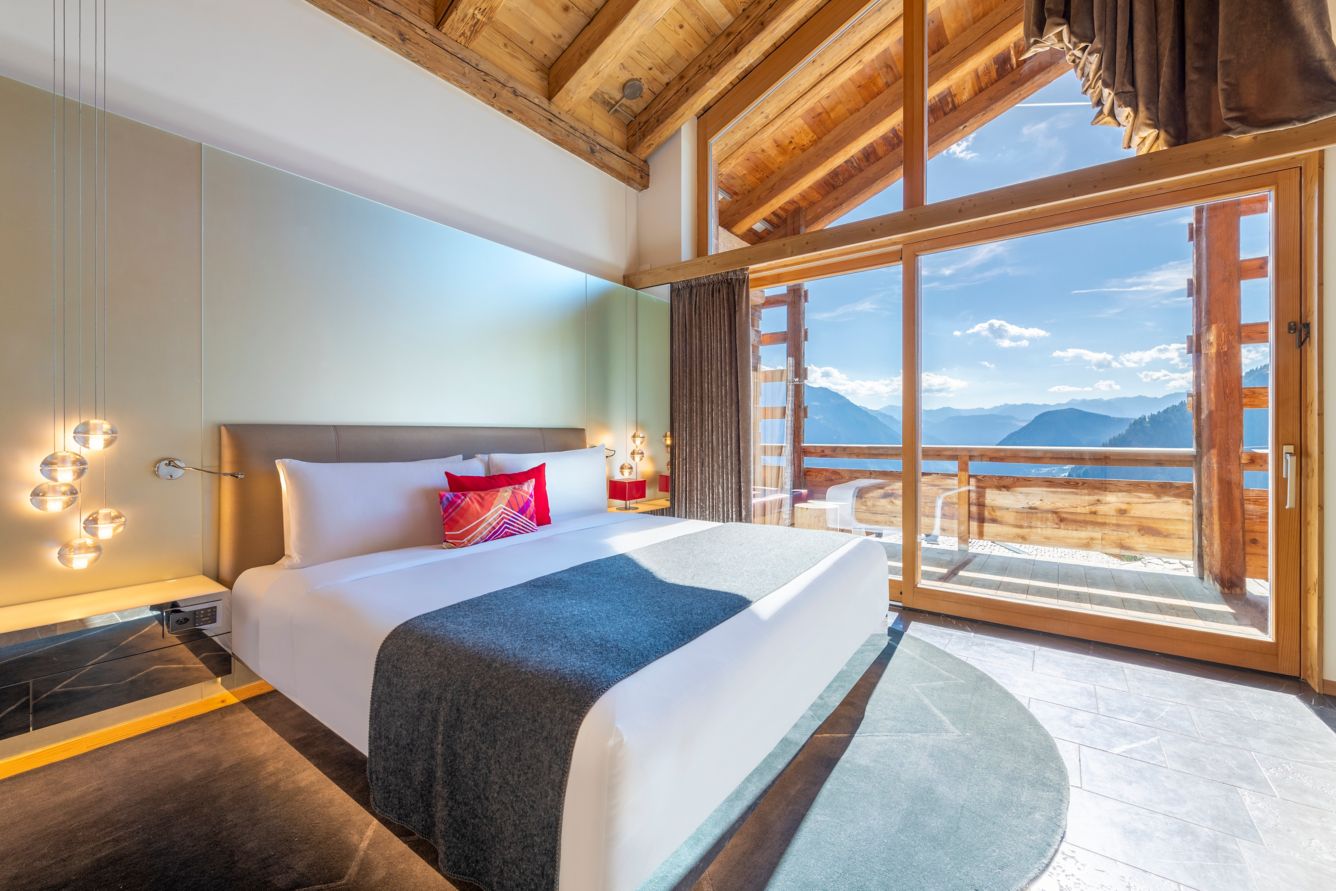 W Verbier - Luxury ski hotel gallery image 32 showing alpine architecture, interior design, or mountain views
