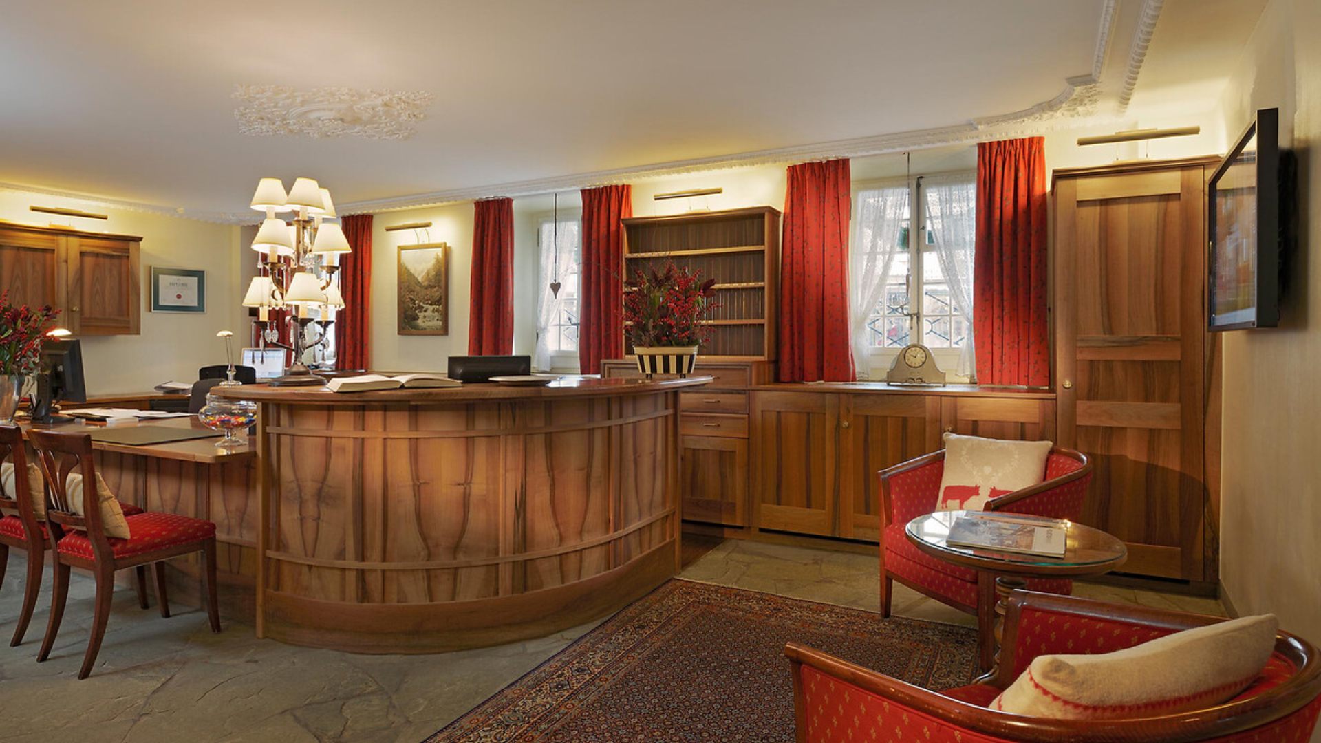 Monte Rosa Boutique Hotel - Luxury ski hotel gallery image 10 showing alpine architecture, interior design, or mountain views