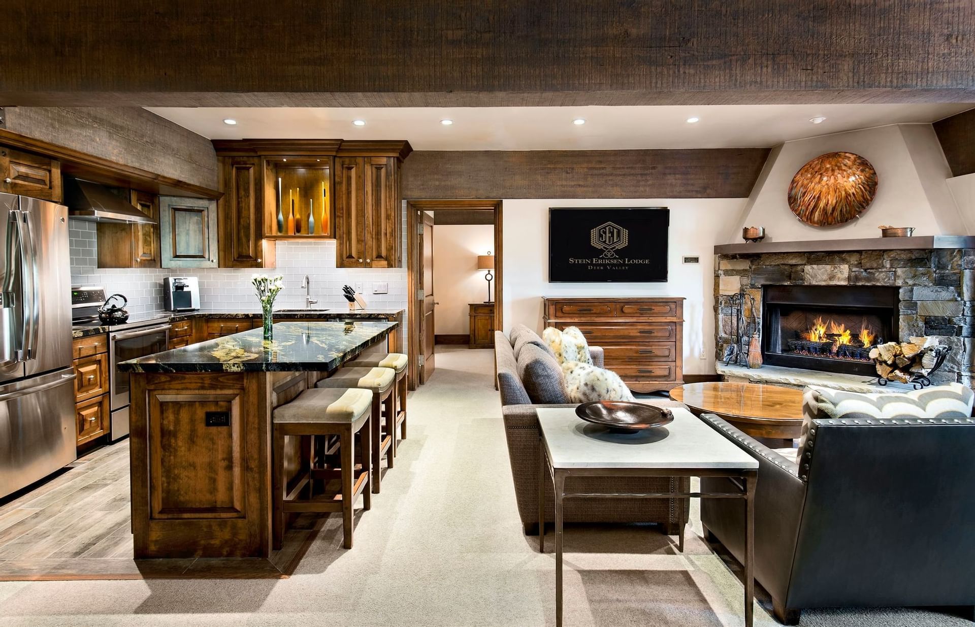 Stein Eriksen Lodge - Luxury ski hotel gallery image 10 showing alpine architecture, interior design, or mountain views