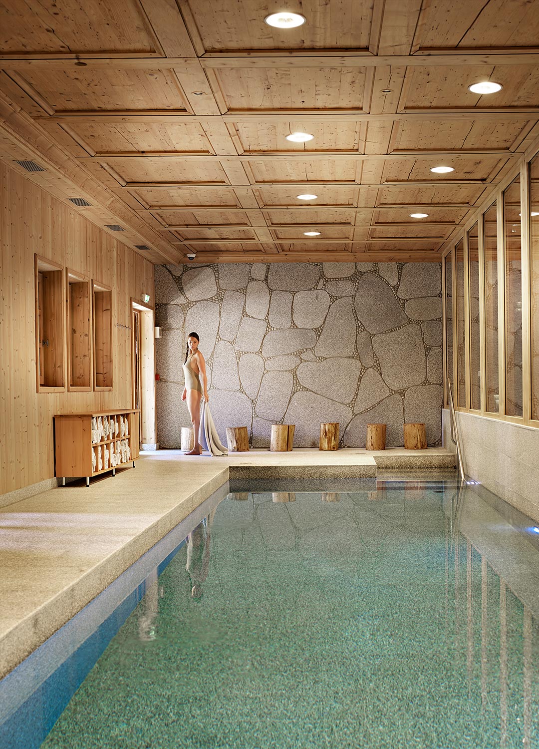 Les Fermes de Marie - Luxury ski hotel gallery image 26 showing alpine architecture, interior design, or mountain views