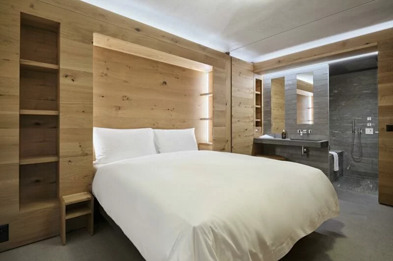 Rocksresort - Luxury ski hotel gallery image 8 showing alpine architecture, interior design, or mountain views