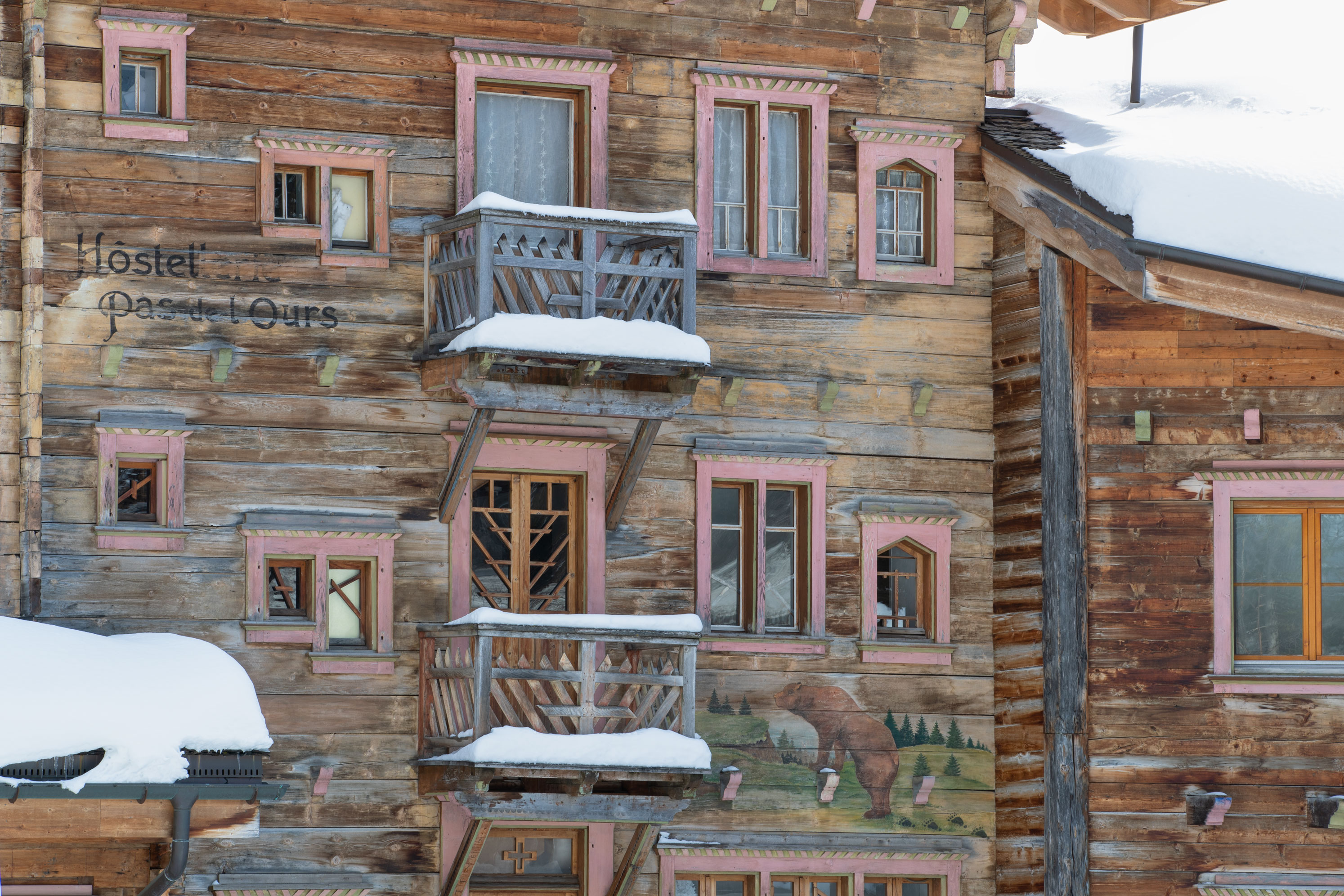 Hostellerie du Pas de l’Ours - Luxury ski hotel gallery image 3 showing alpine architecture, interior design, or mountain views