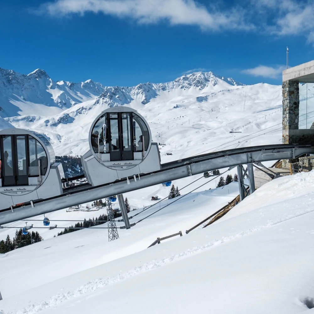 Tschuggen Grand Hotel - Luxury ski hotel gallery image 25 showing alpine architecture, interior design, or mountain views