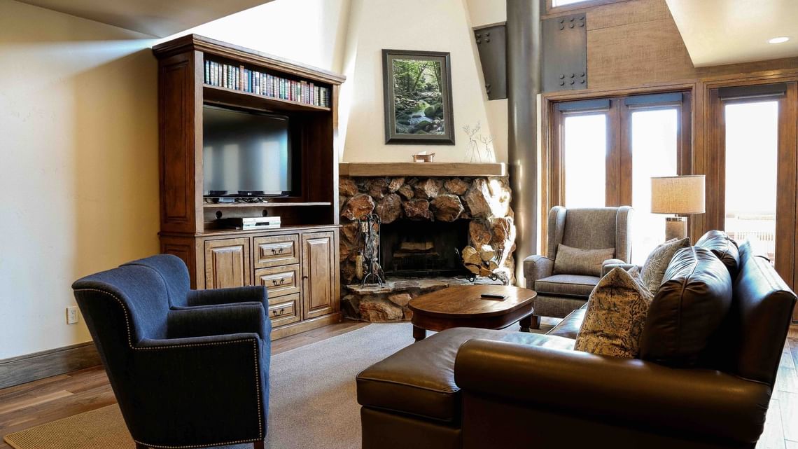 Stein Eriksen Lodge - Luxury ski hotel gallery image 12 showing alpine architecture, interior design, or mountain views