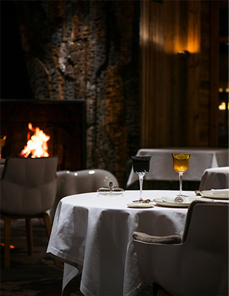 Les Barmes de l’Ours - Luxury ski hotel gallery image 15 showing alpine architecture, interior design, or mountain views