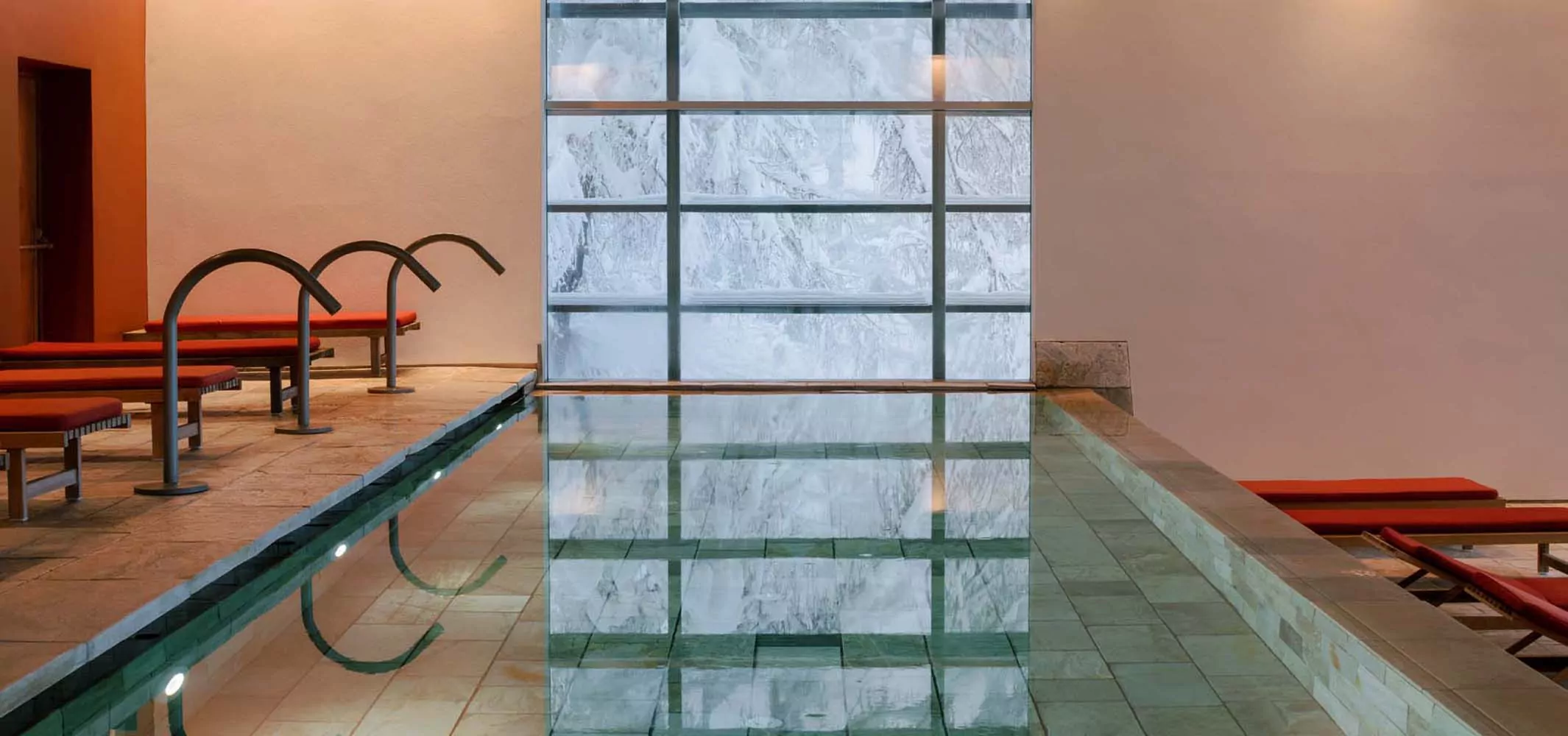 Vigilius Mountain Resort - Luxury ski hotel gallery image 21 showing alpine architecture, interior design, or mountain views