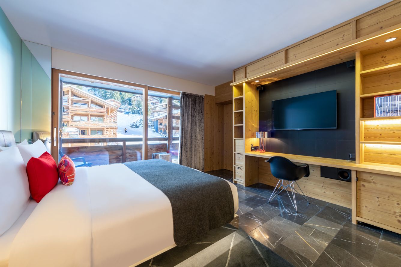 W Verbier - Luxury ski hotel gallery image 23 showing alpine architecture, interior design, or mountain views